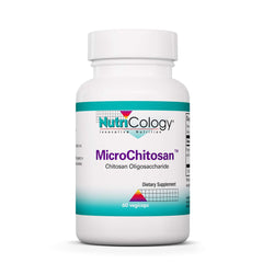 Nutricology MicroChitosan supplement bottle with 60 vegetarian capsules
