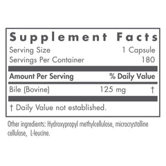 Nutricology Ox Bile capsules closeup highlights a hypoallergenic vegan formula for sensitive digestion.