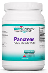 Nutricology Pancreas Dietary Supplement bottle label