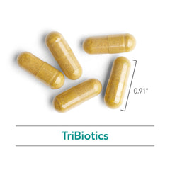 Nutrition label showing directions for Nutricology Tribiotics