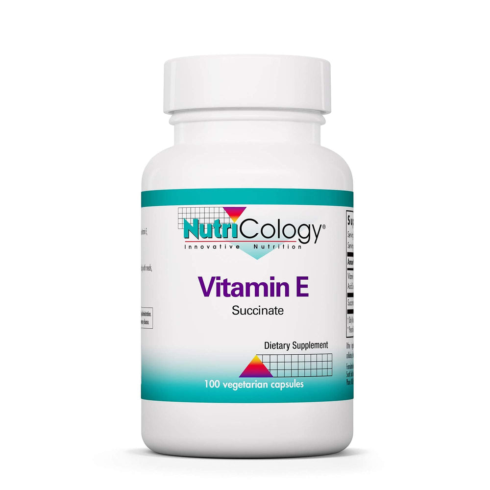 Nutricology Vitamin E Succinate Supplement bottle - 400 IU, 100 capsules