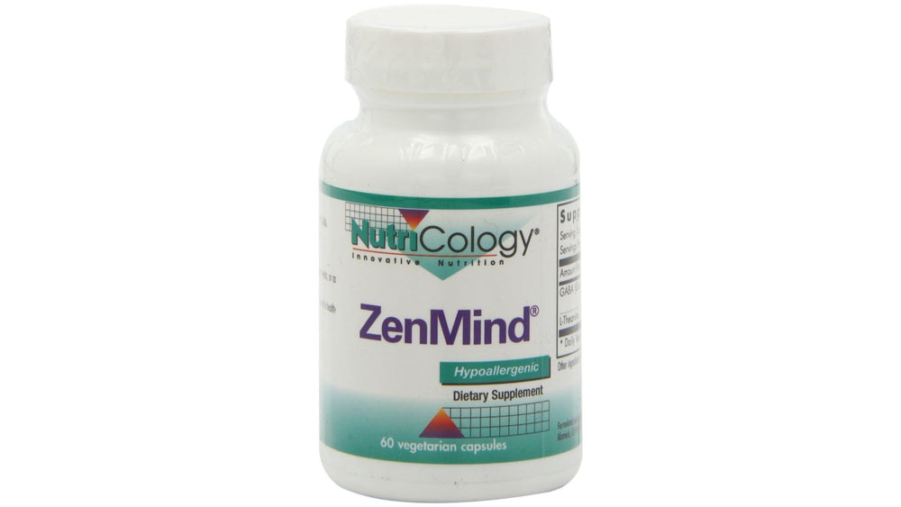 Nutricology ZenMind bottle with 60 vegetarian capsules