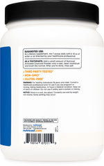 Close-up of charcoal powder for toothpaste use