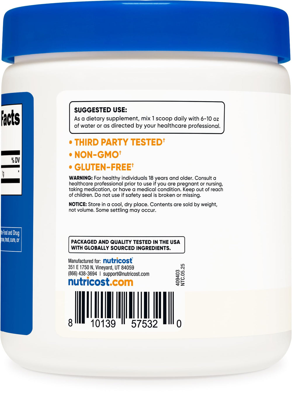 Agmatine powder with workout accessories for pre/post workout use