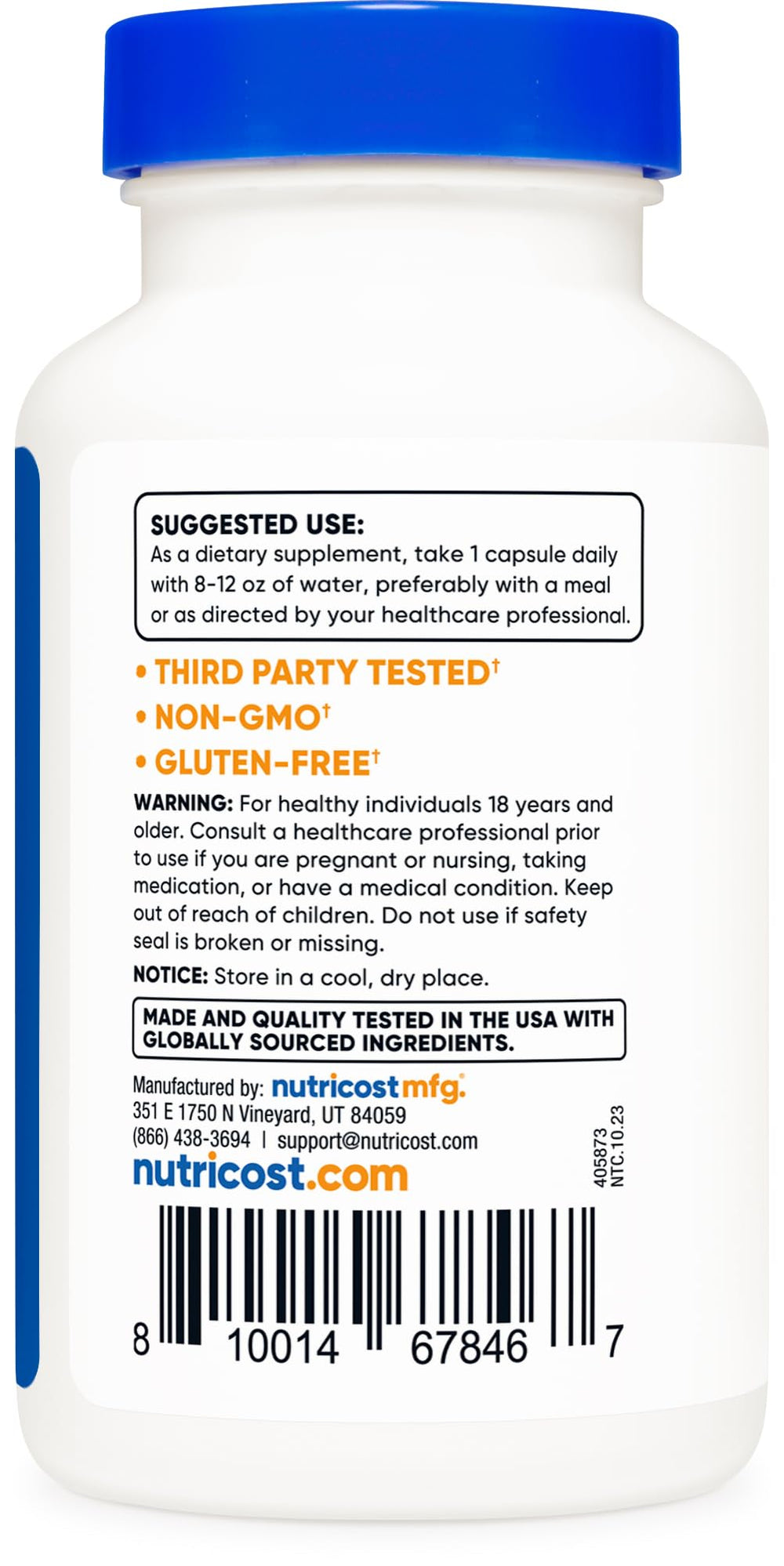 Vegan, gluten-free, non-GMO Apigenin 50mg information