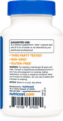 Nutricost Ashwagandha bottle and label