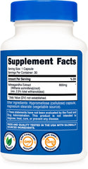 Nutricost Ashwagandha third-party testing certificate