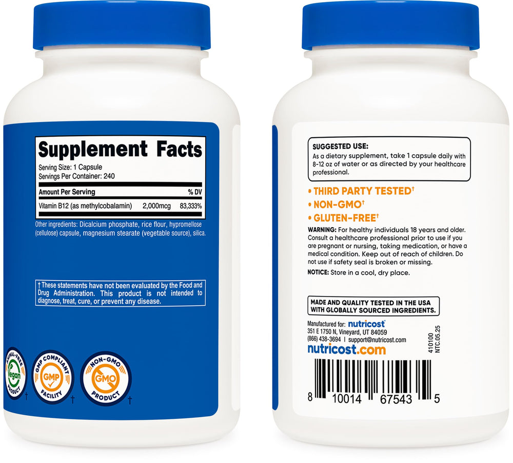 Independently tested B12 in a third-party lab