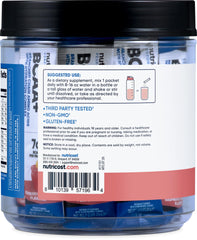 Gluten-Free, Non-GMO Nutricost BCAA+ Hydration Raspberry Lemonade label