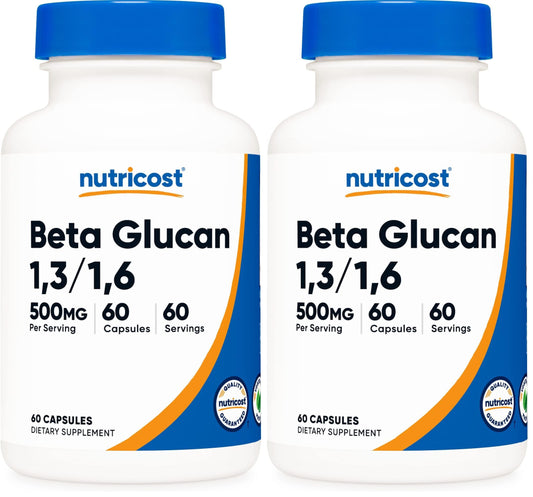 Hero image of Nutricost Beta Glucan 500mg - pack of 2 bottles