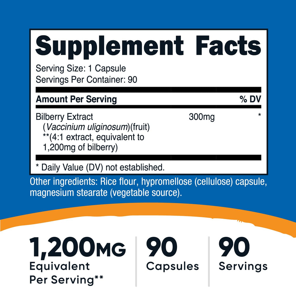Nutricost Bilberry Capsules bottle