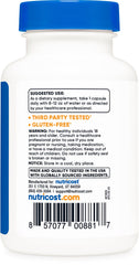 Nutricost Bilberry Capsules ingredients panel