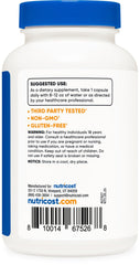 Vegetarian, gluten-free Biotin supplement packaging