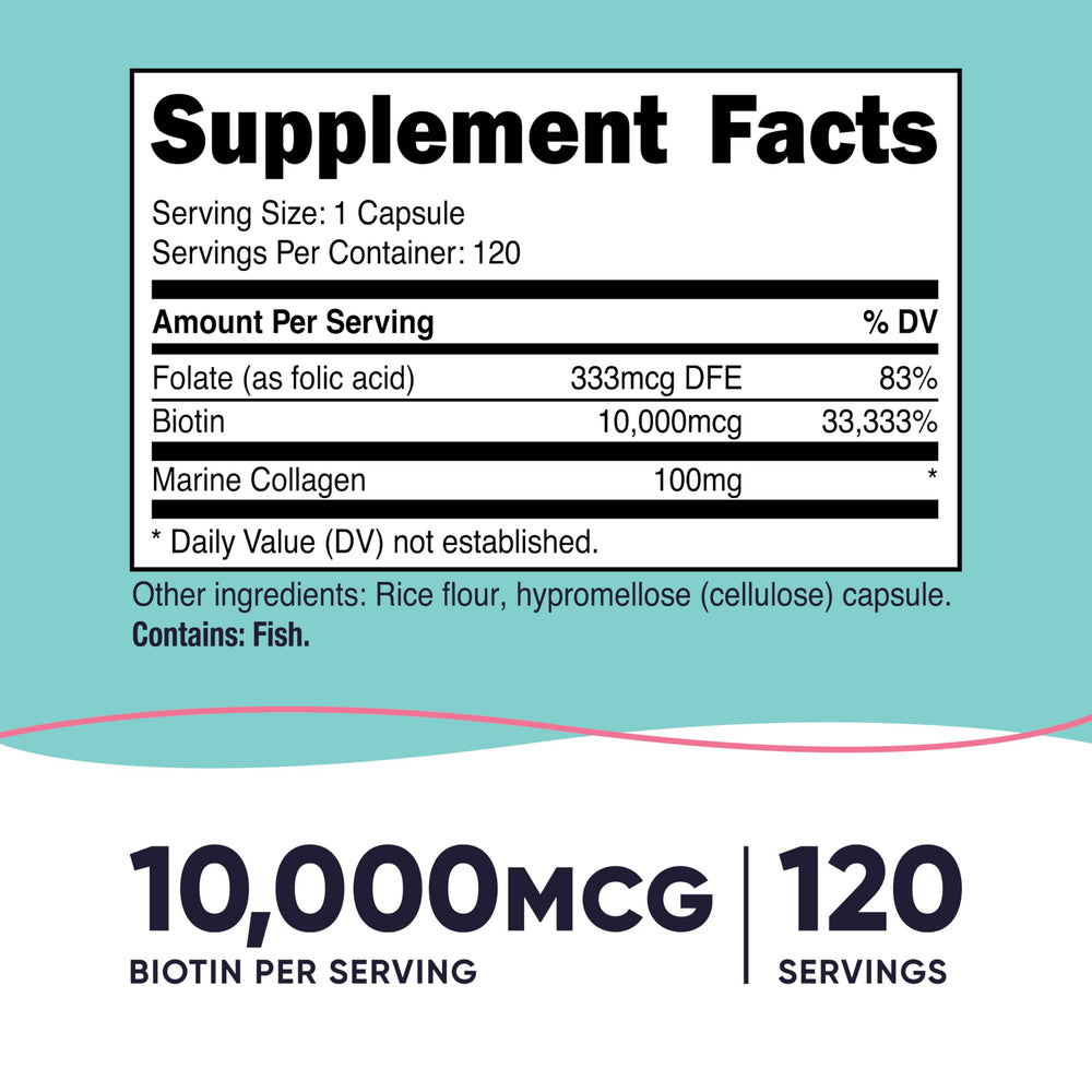 Nutricost Biotin Women 120-capsule packaging