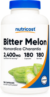 Nutricost Bitter Melon 600mg bottle - front view