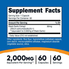Serving size: one Nutricost black garlic capsule