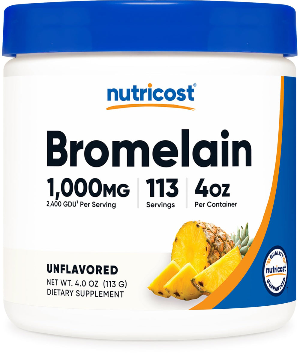Nutricost Bromelain Powder 4 oz jar