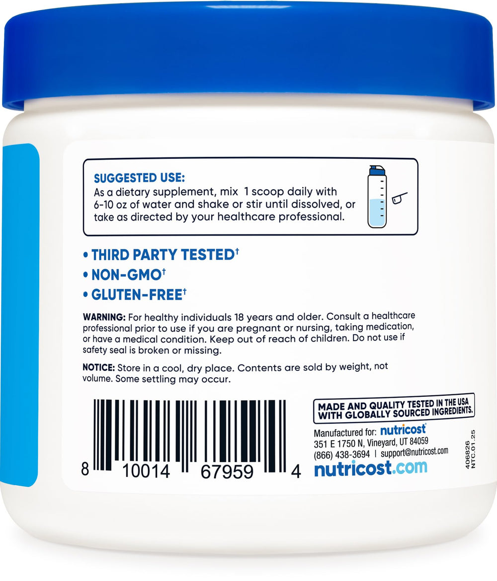 Unflavored BHB powder being added to a beverage