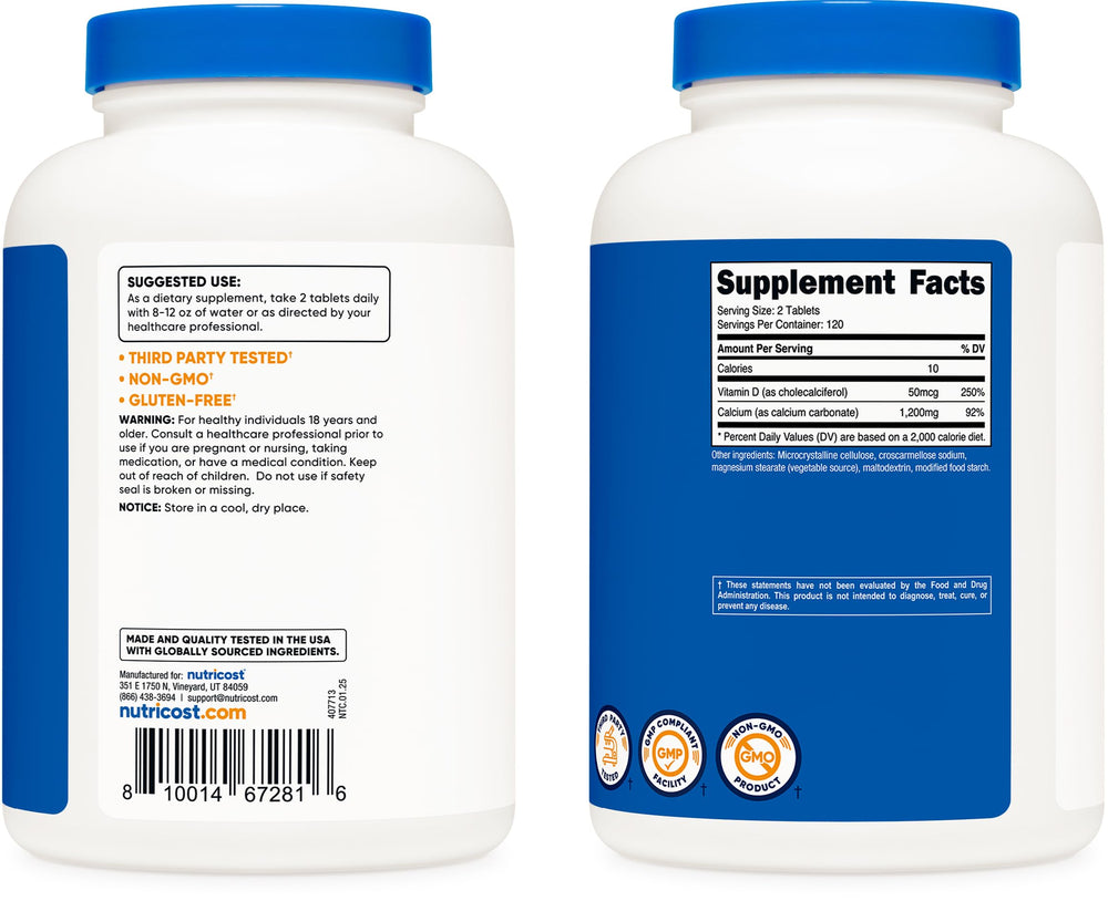 Gluten Free and Non-GMO claim on label