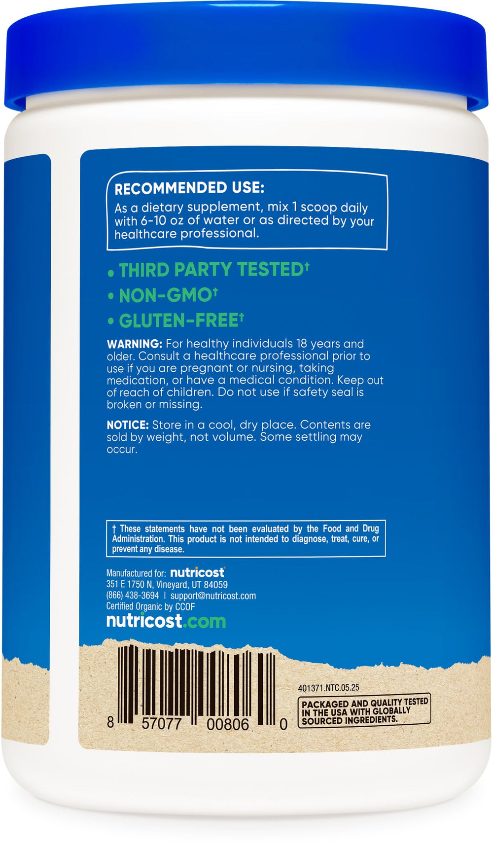 Manufactured in a GMP-compliant, FDA-registered facility