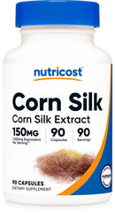 Nutricost Corn Silk 150mg 90 Capsules bottle front view