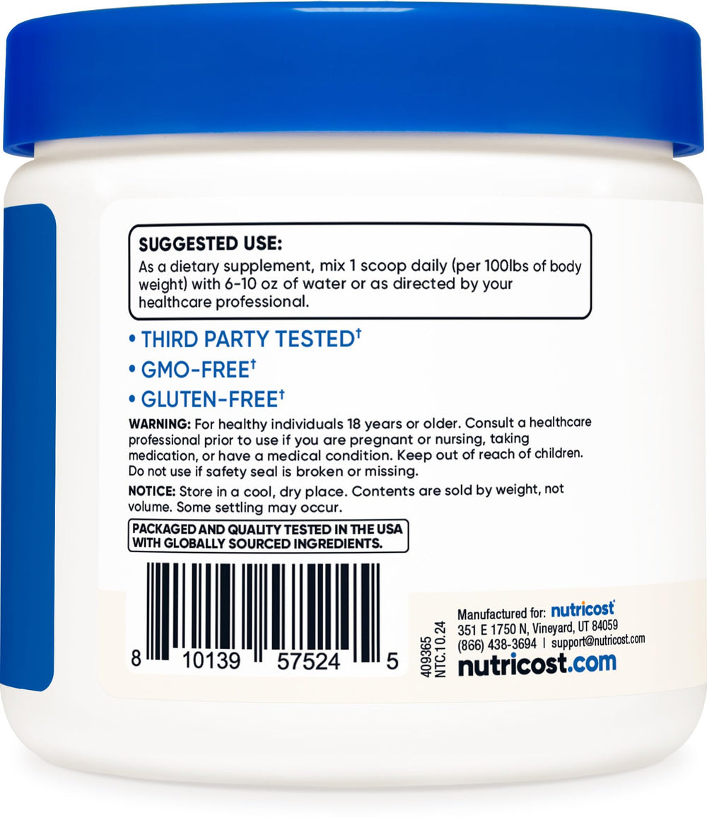 Close-up of product label on container