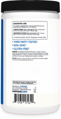 Nutrition facts label for Nutricost Creatine Monohydrate Micronized 500g