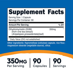 Nutricost DHM capsules packshot showing bottle and label
