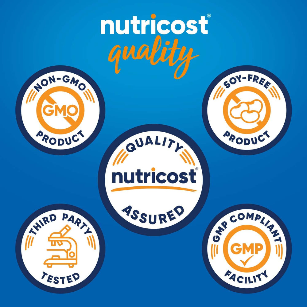 Ingredients list close-up for Nutricost Digestive Enzymes