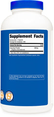 Back label displaying 240 capsules per bottle