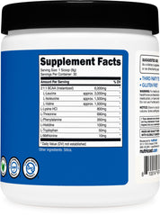 Prepared shake of Nutricost EAA Powder in a glass with beverage