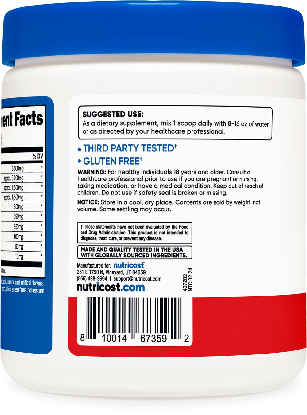 Ingredient profile: essential amino acids blend
