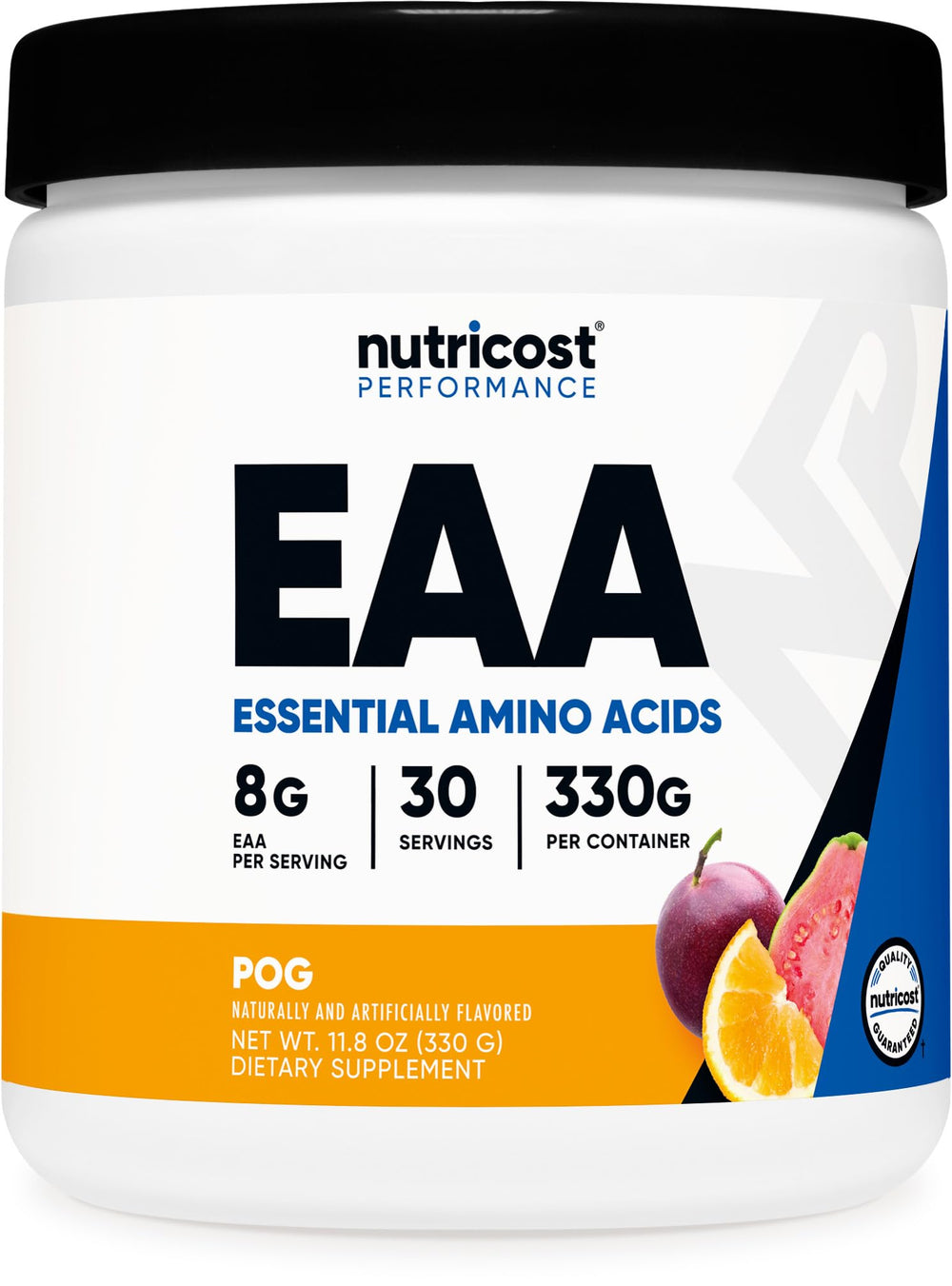 Nutricost EAA Powder POG flavor passion fruit serving