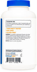 Nutrition facts panel of Nutricost Glucosamine Sulfate 1500mg