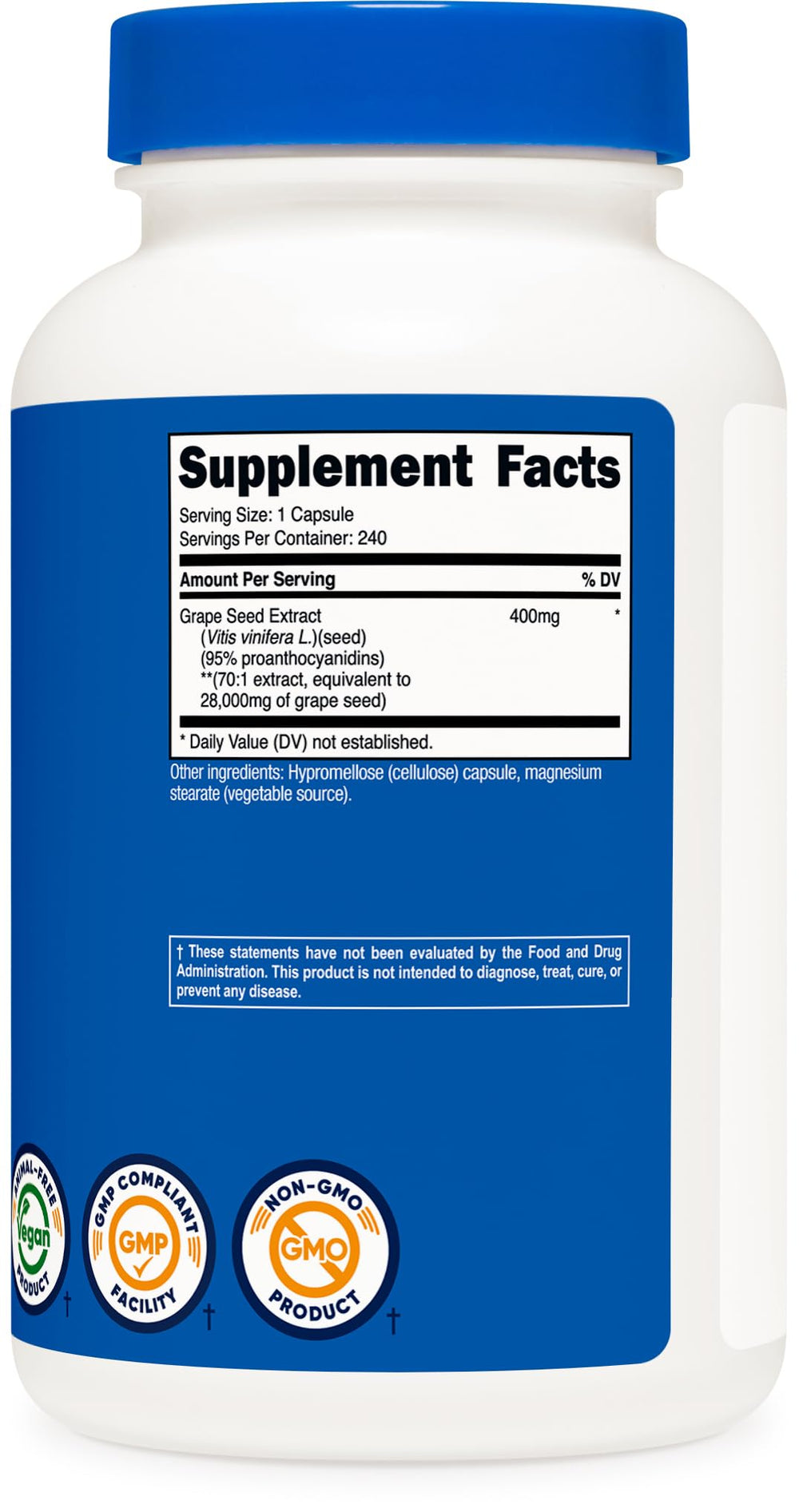 ISO-accredited third-party lab testing seal