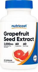 Bottle of Nutricost Grapefruit Seed Extract with 60 vegetarian capsules