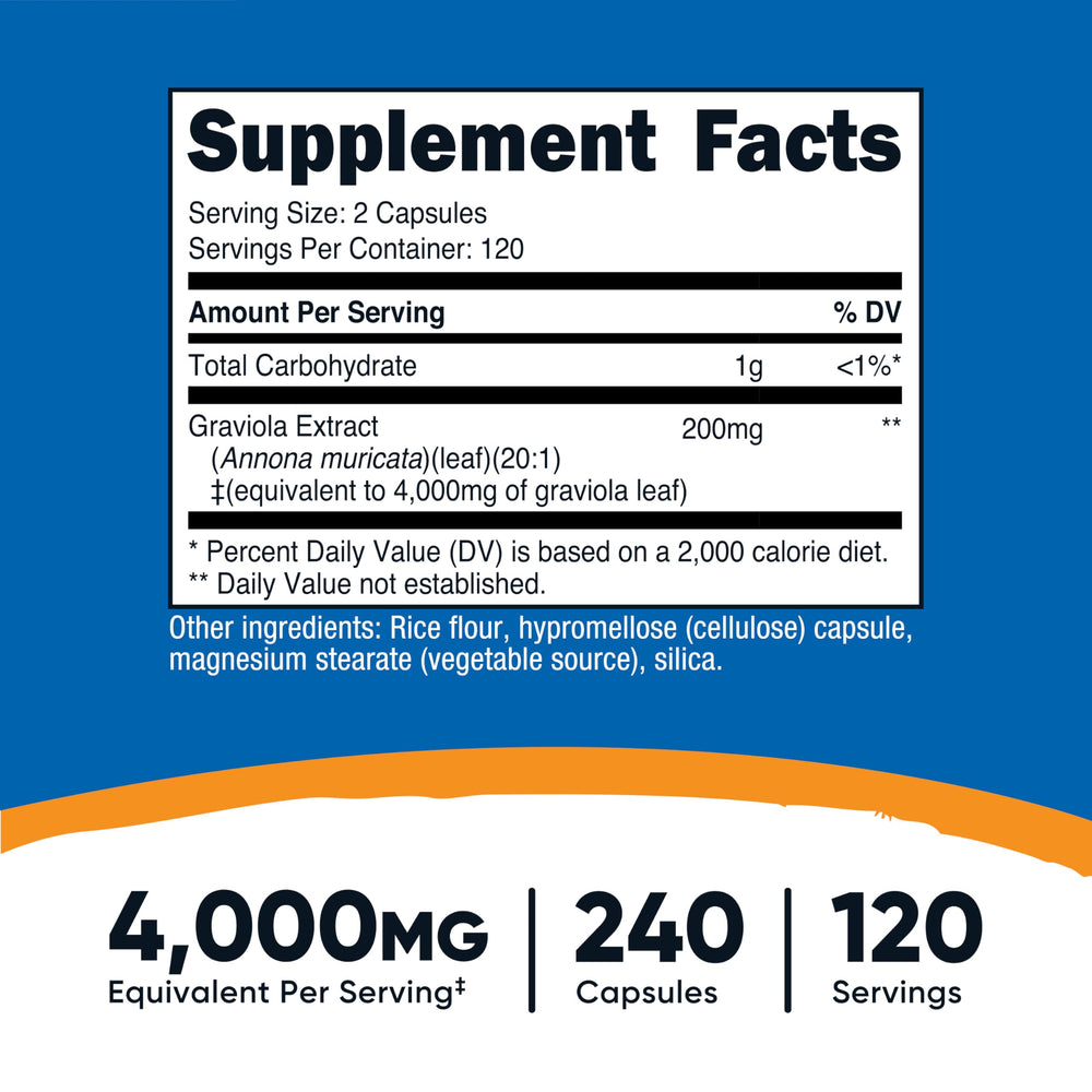 Nutricost Graviola Extract bottle and packaging