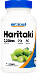 Nutricost Haritaki 2250mg bottle on white background