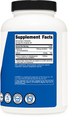 Gluten-free, Non-GMO Nutricost HMB D3 bottle on countertop