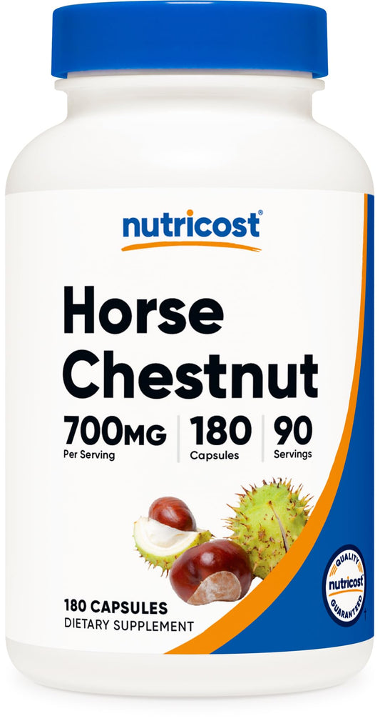 Nutricost Horse Chestnut Extract Capsules bottle on white background