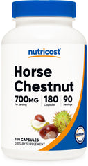 Nutricost Horse Chestnut Extract Capsules bottle on white background