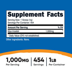 Scoop included with Inositol powder (1000 mg per serving)