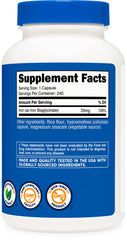 ISO-accredited third-party testing certificate for Nutricost Iron Bisglycinate