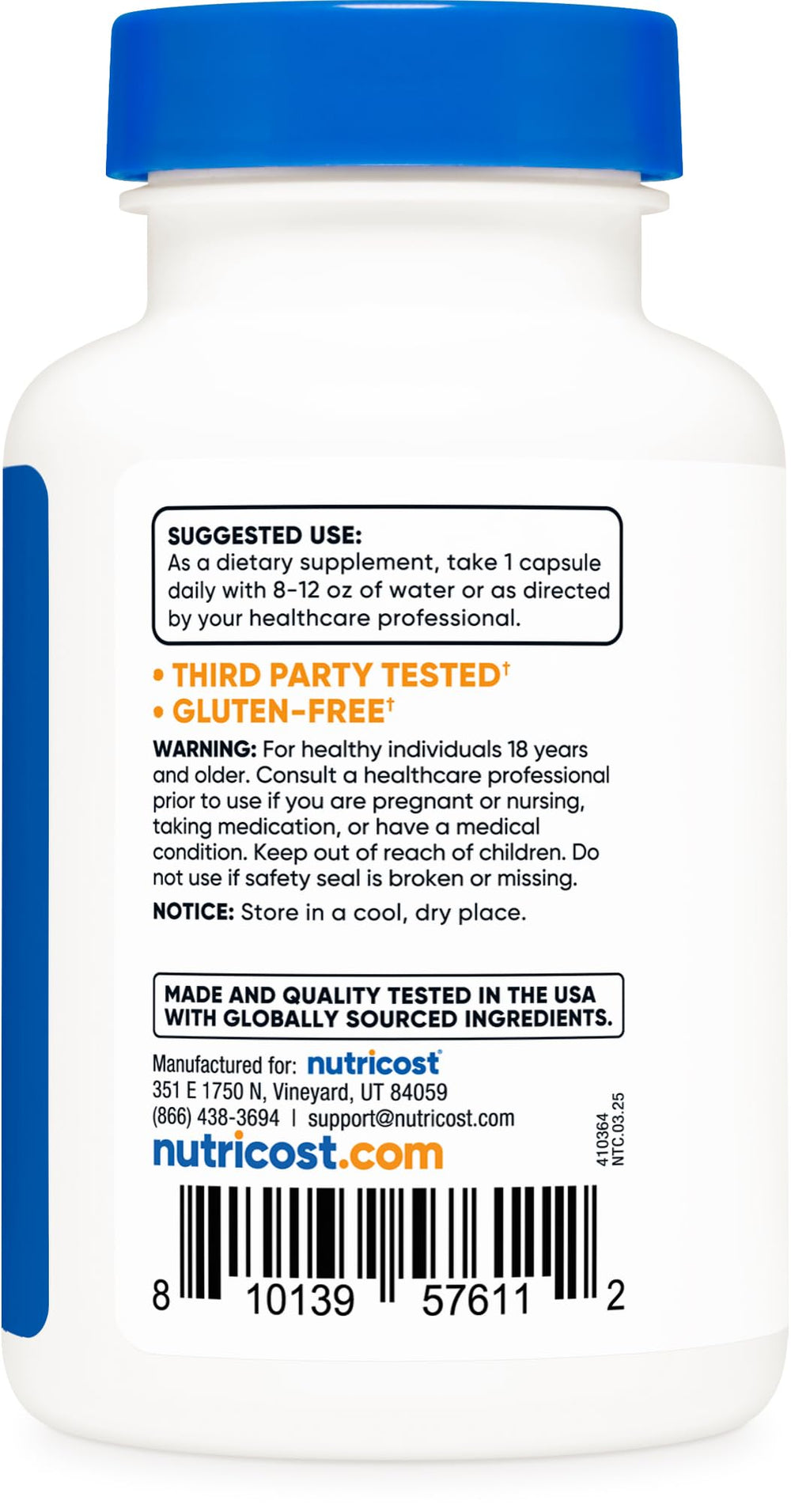 Lifestyle image highlighting vegan, gluten-free, GMO-free benefits of Nutricost Kale Extract