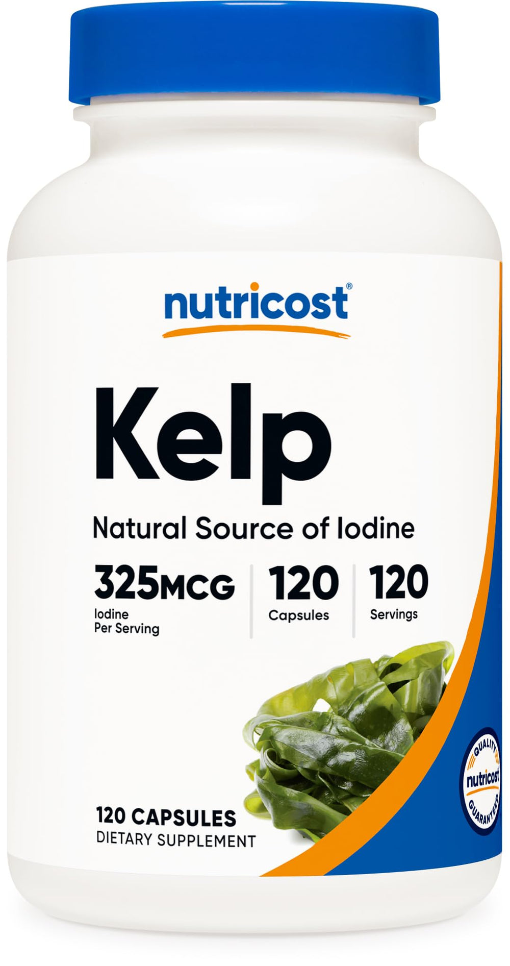 Nutricost Kelp Capsules front label