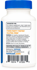 Nutricost Kelp Tablets bottle with 240 tablets displayed