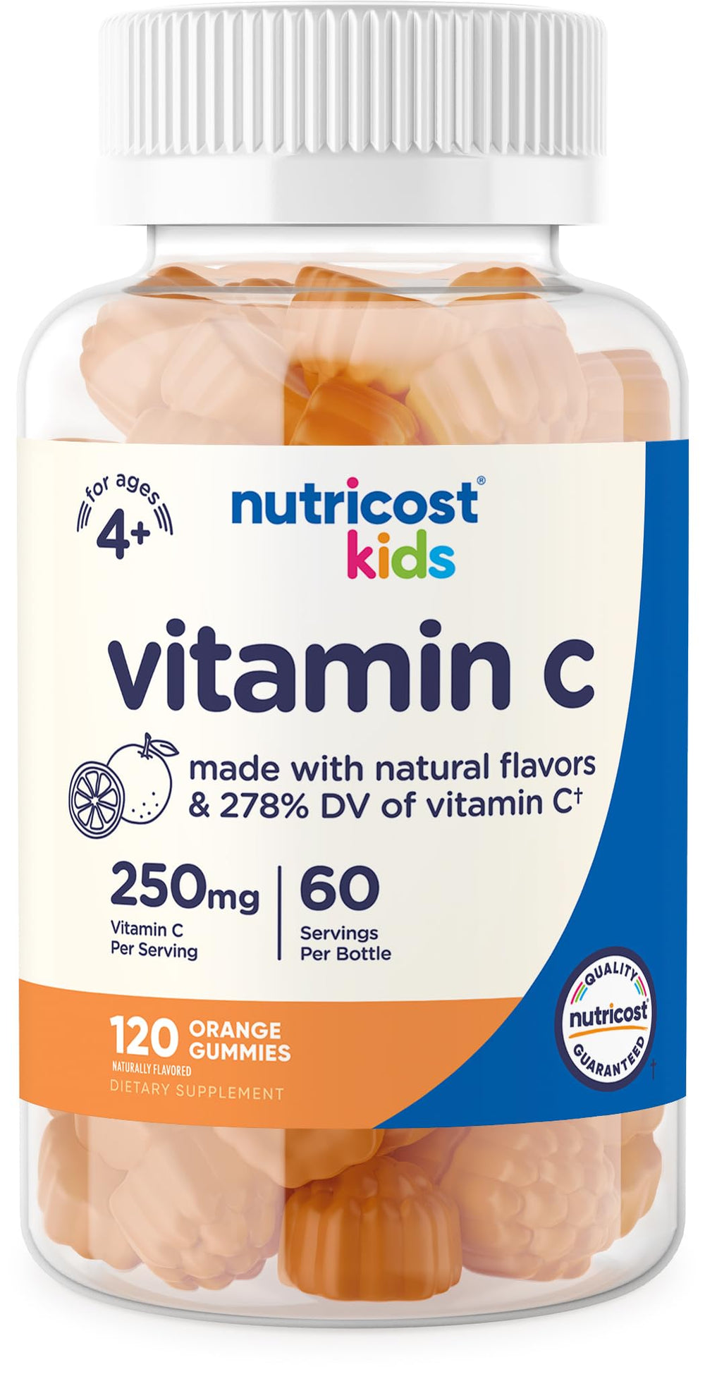 Nutricost Kids Vitamin C Gummies bottle front label