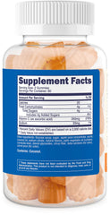Nutrition facts panel for Nutricost Kids Vitamin C Gummies