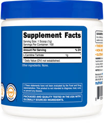 Packaging assembly of Nutricost L-Carnitine Tartrate Powder