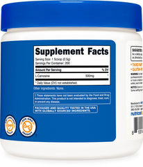 Nutricost L-Carnosine Powder product label and packaging